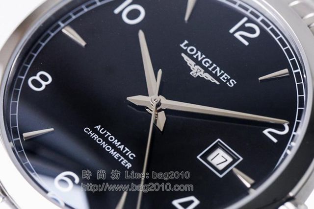 LONGINES手錶 開創者系列 浪琴新款Record系列腕表 浪琴機械男表 浪琴高端男士腕表  hds1142